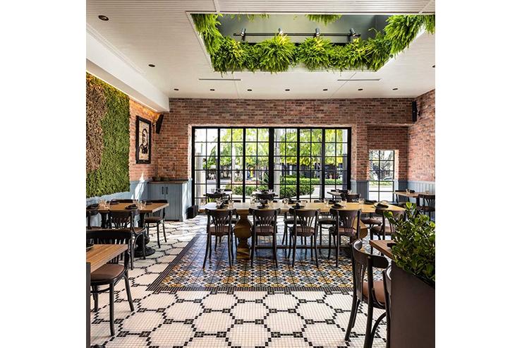 Dining room of a restaurant